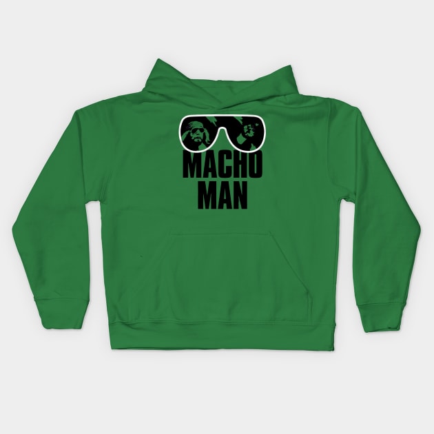 Macho Man Shades Kids Hoodie by MunMun_Design